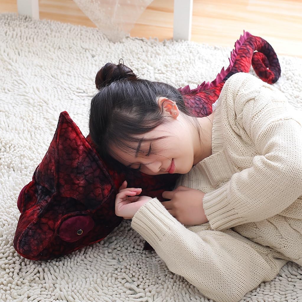 ぬいぐるみ 抱き枕 インテリア ふわふわ カメレオン プレゼント 誕生日 トカゲぬいぐるみ 縫い包み 動物 アニマル 添い寝 【ガマトト】