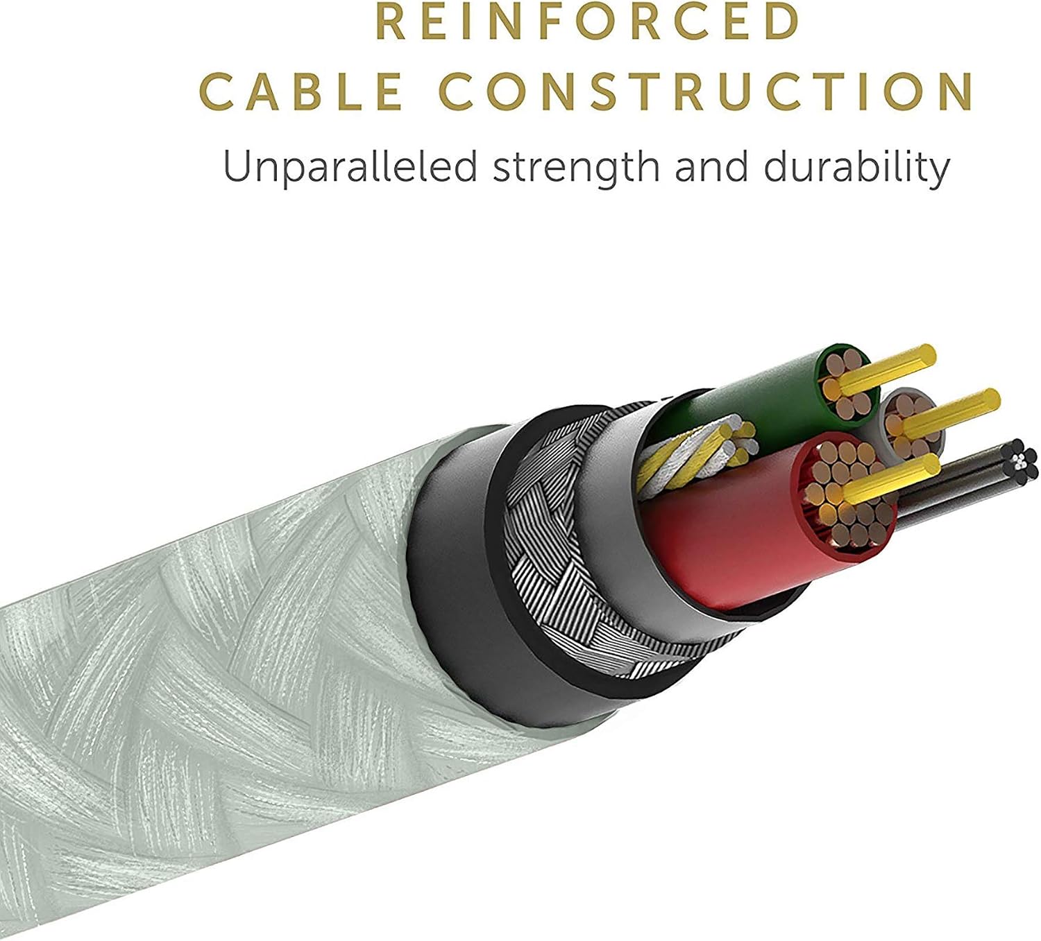 Native Union Belt Cable USB-C to Lightning - 10ft Ultra-Strong Reinforced Cable [MFi Certified] for iPhone 14, Phone 14 Plus, iPhone 14 Pro, iPhone 14 Pro Max, iPhone 13 and Earlier (Sage)