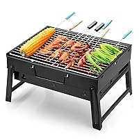 Uten Barbecue Portatile a Carbone, Mini Barbecue per 1-4 Persone