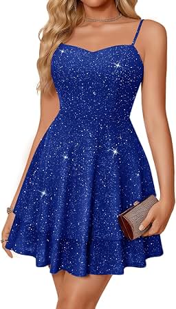 homecoming dresses resale Mauuwy Sequin Short for Teens Sparkly A Line Prom Dress Bath & Body Works knee length tank dress Size:Belt-34
