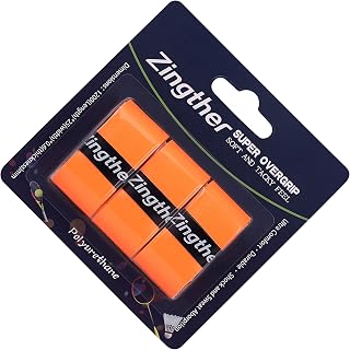 Zingther Premium Super Tacky Tennis Racquet Grip Overgrip Tape Also for Badminton/Racquetball/Squash Rackets and Pickleball Paddle - Top Grade Comfortable Tack Feel