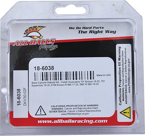 Miniatura 5 de All Balls Kit de cilindro esclavo de embrague Racing compatible conrepuesto para wPiston (18-6038) Reemplazo para KTM Enduro R 690 2017-2020