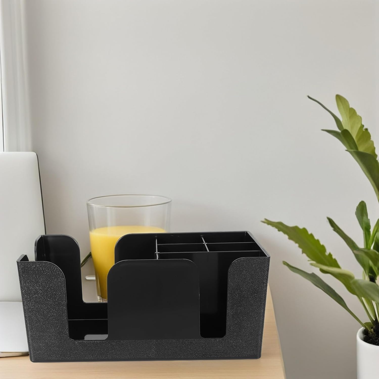 Multipurpose Plastic Coffee Boxes for Catering with Storage Compartments and Sturdy Design, Stylish Countertop Cup Organizer for Coffee and Tea Stations