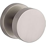 Baldwin HD.CON.CRR Modern Single Dummy Door Knob with Modern Round Rose from the, Satin Nickel