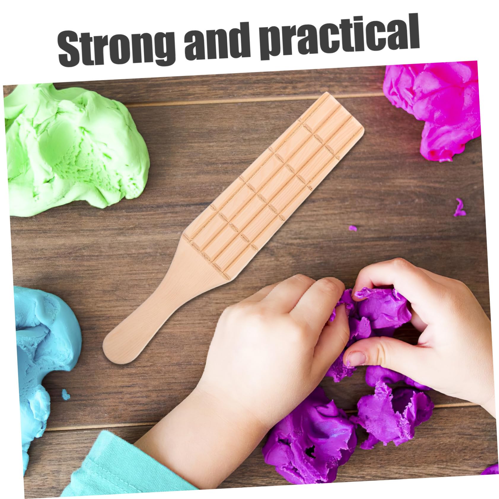 Paleta para Esculpir Arcilla para Niños, 3 Piezas de Madera
