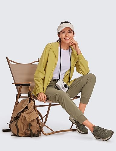 Miniatura 2 de CRZ YOGA Pantalones deportivos para mujer, impermeables, para exteriores, golf, atléticos, ligeros, con bolsillos con cremallera, de 27 pulgadas