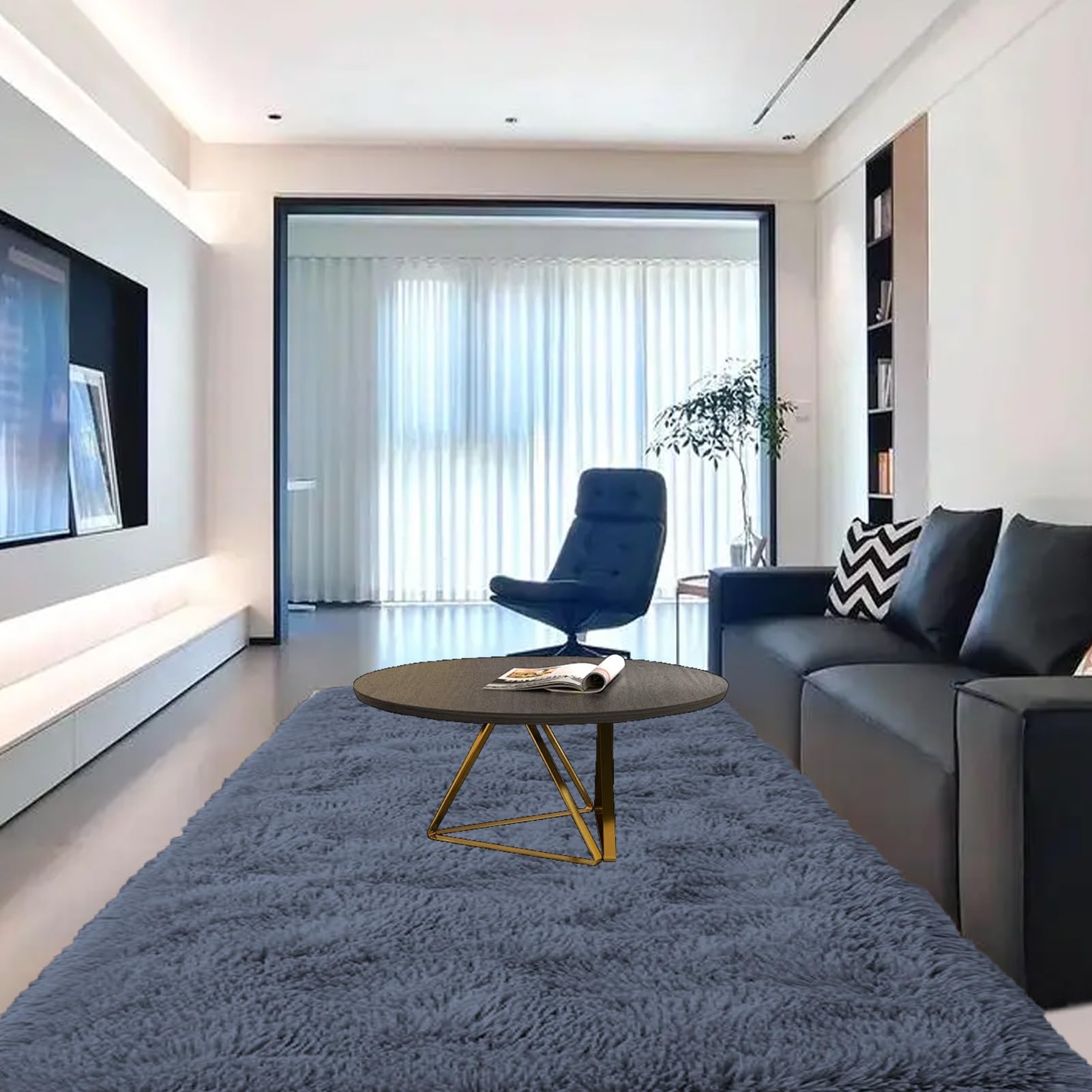 Amazon | シャギーラグ 180 x 400 cm オールシーズン快適に使用