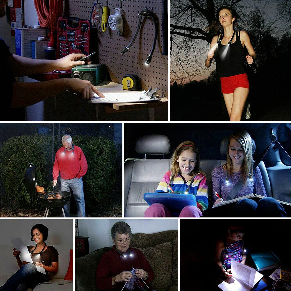 Lampe De Lecture LED Portable « Hugged Light » – Lampe à Suspendre 56 Cm, Design Flexible, Piles AAA - 2