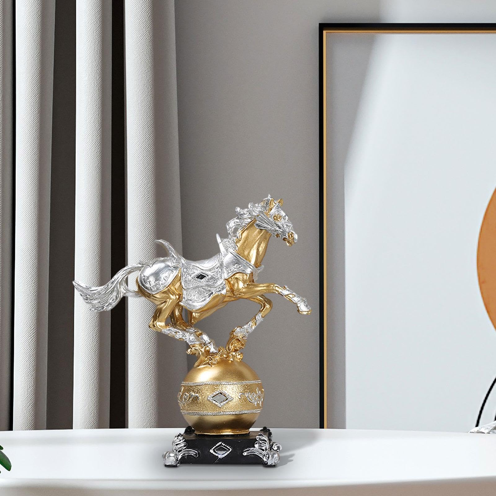 金と銀の馬の家の装飾品、家の置物 【公式通販】