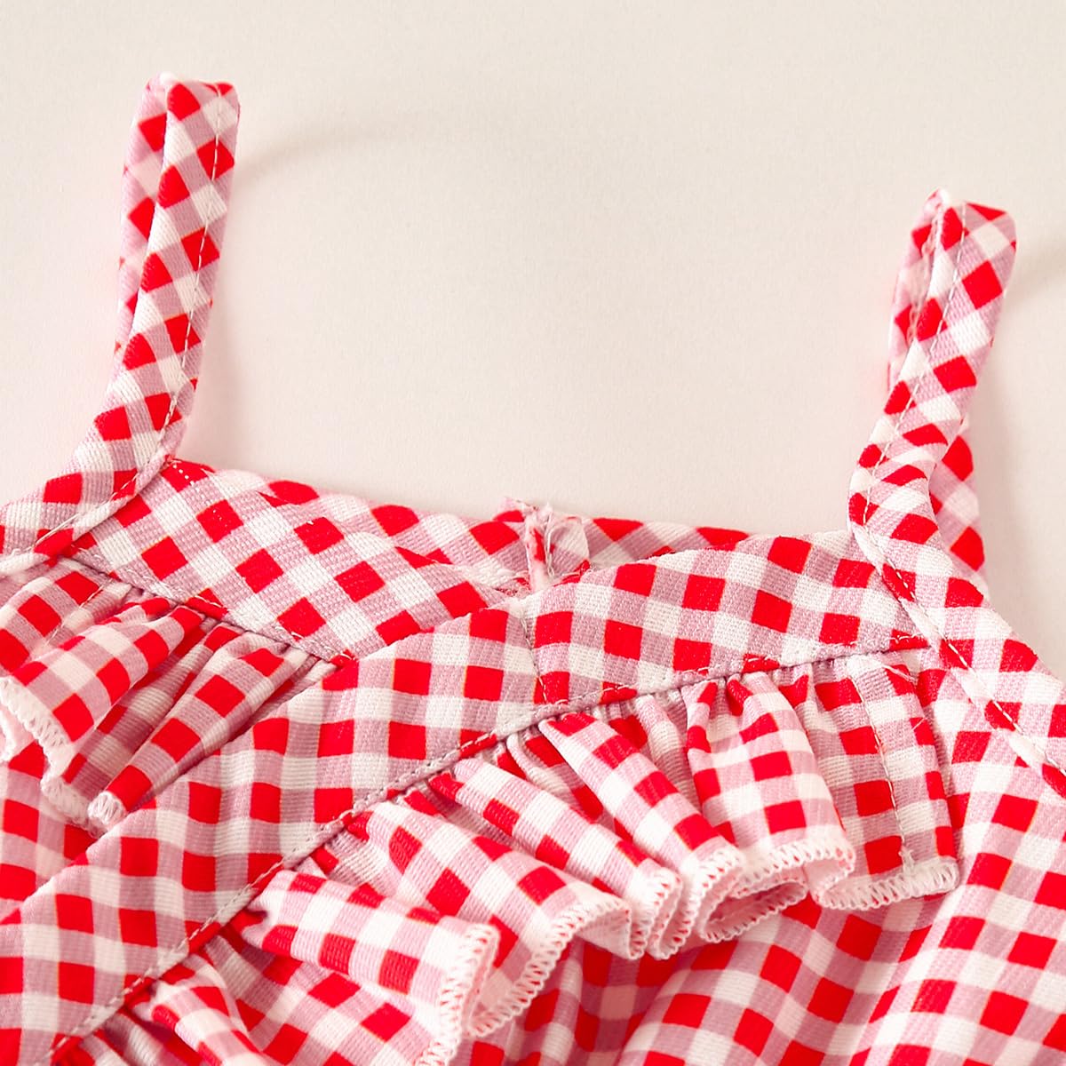 Ensembles d'été Tenue pour Bébés Filles Débardeur à Volants Sans Manches et Short Élégants Vêtements pour Petites Fille 6 Mois-4 Ans