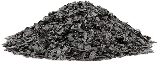 Miniatura 5 de GRISUN Onyx - Vidrio triturado negro para manualidades, tarro de 2 libras de 0.118-0.236 in, piedra de grava de vidrio templado reflectante, vidrio