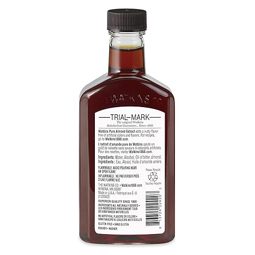 Miniatura 2 de Watkins - Extracto puro de almendra, sin OGM, Kosher, botella de 4 onzas, paquete de 1 unidad