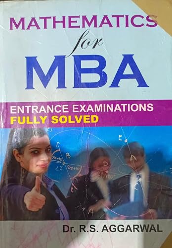 Mathematics For MBA Entrance Examinations By RS Aggarwal (Second Hand &amp; Used Book) (S)