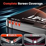 3 Pack for iPhone 16 Pro Screen Protector [Instant Installation][Auto-Dust Removal][HD Clear], Unbreakable 9H+Hardness Shatterproof Tempered Glass