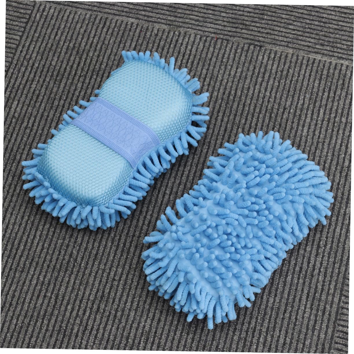 GLEAVI 6piezas Guantes De Microfibra para Lavado De Autos De Suaves y Absorbentes Limpieza para Vehículos Motos y Color Azul
