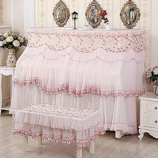 Piano Dust Cover Set Luxury Piano Cover, Embroidered Piano Cover with Piano Stool Cover, Upright Piano Cover Cloth Accessories, Used for 153 33 120cm and 155 40 130cm Pianos ( Color : 153*33*120cm+sin
