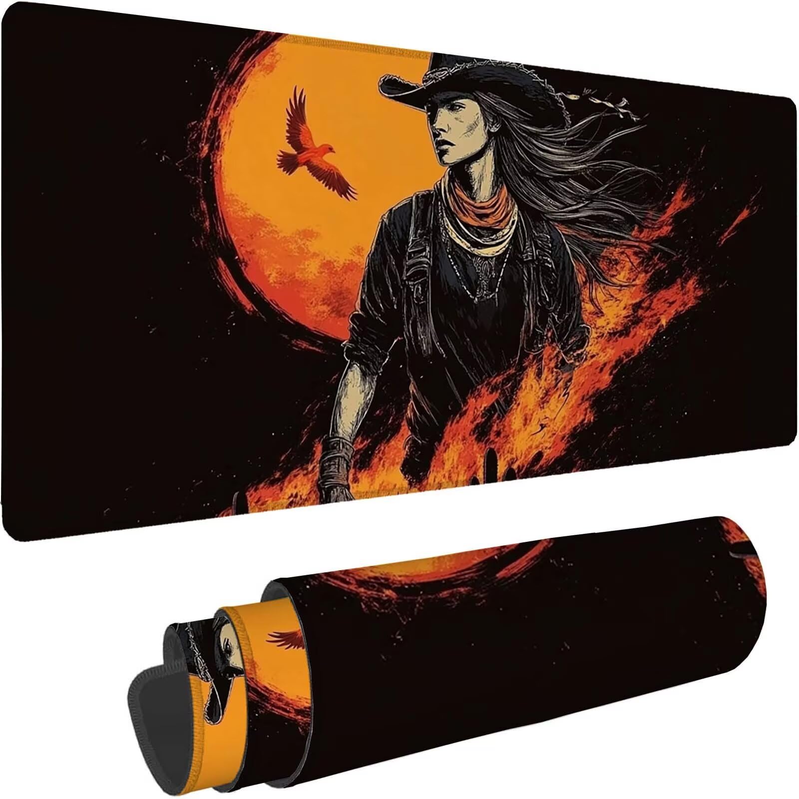 Tapis de Souris, Tapis de Souris Gaming 900 x 450 mm Couleur Orange 0-z103