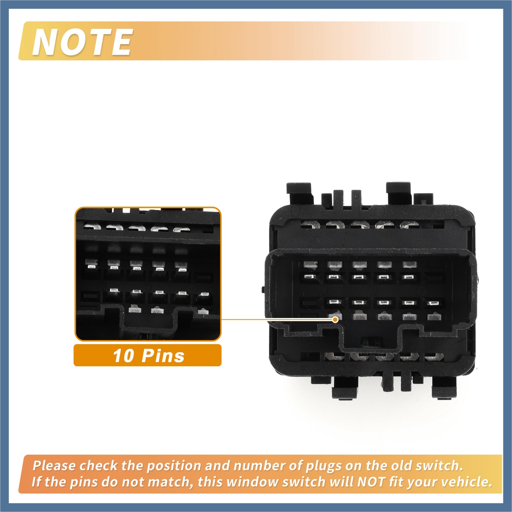 Interruptor ventana eléctrica lado conductor delantero izquierdo para Nissan Primastar No.8200315044 Interruptor de control de ventana para Renault Clio 2 Espace Parte del Vehículo