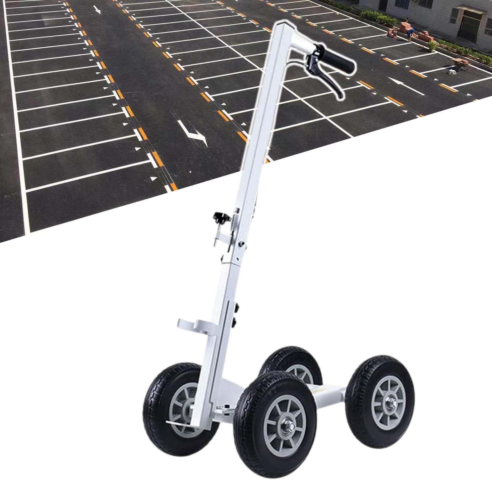 Applicatore Per Traccialinee Stradali, Traccialinee A Spinta Manuale Macchina, Auto Per La Tracciatura Di Vernice Spray Rovesciata, Maniglia E Angolazione Regolabili, Segnaletica Stradale O Erbosa