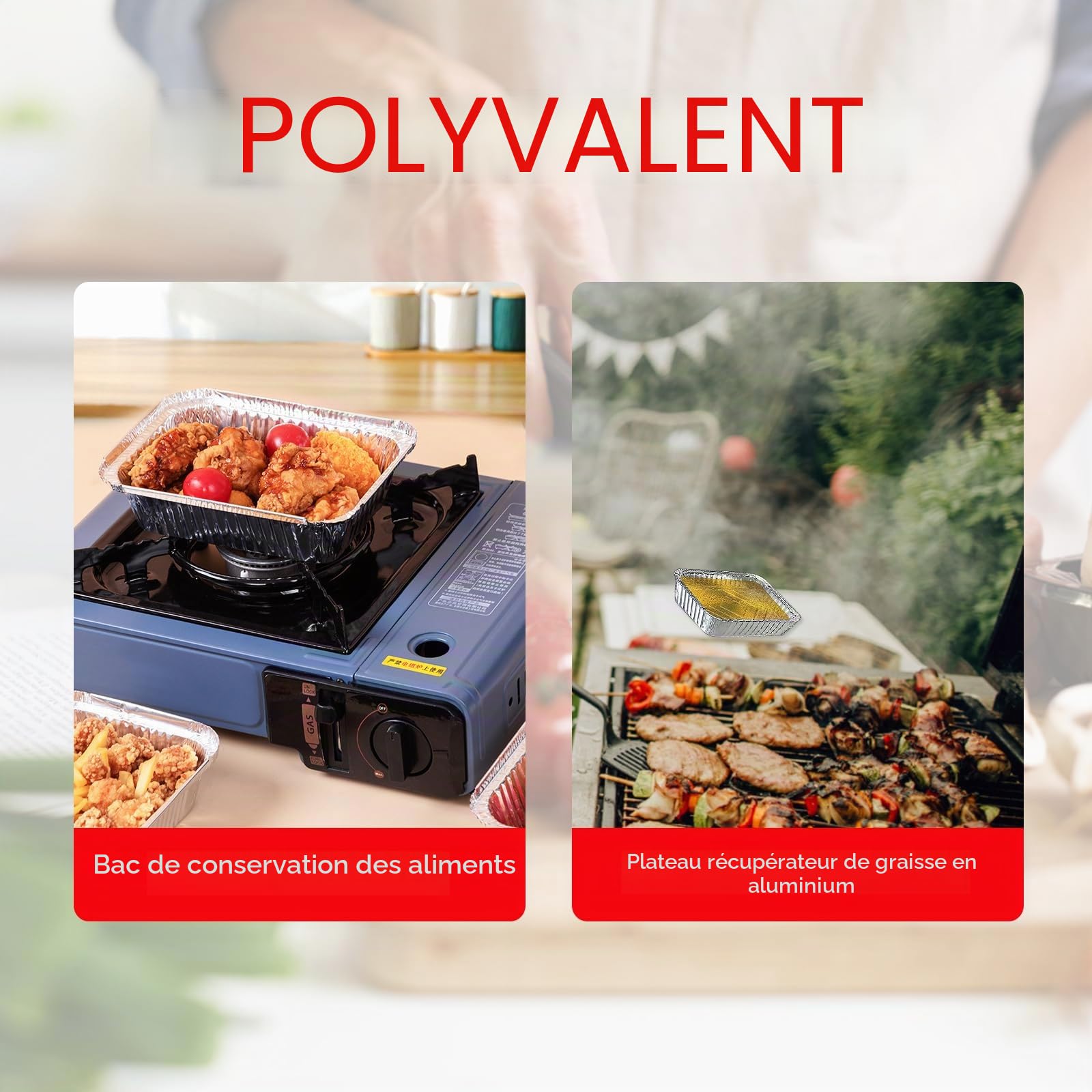 Lot de 40 bacs d'égouttement en aluminium pour barbecue Ninja OG701 Woodfire - Bac à graisse également compatible avec Weber Spirit, Genesis, Q Series Grill