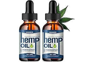 Hemp Oil 100% Natural ~ Maximum Strength for Relaxation ~ Made in the USA