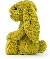 Vista 3 de Jellycat Bashful Zingy Bunny - Animal de peluche, tamaño mediano de 12 pulgadas, juguete de peluche de conejo y conejo, regalo clásico para niños