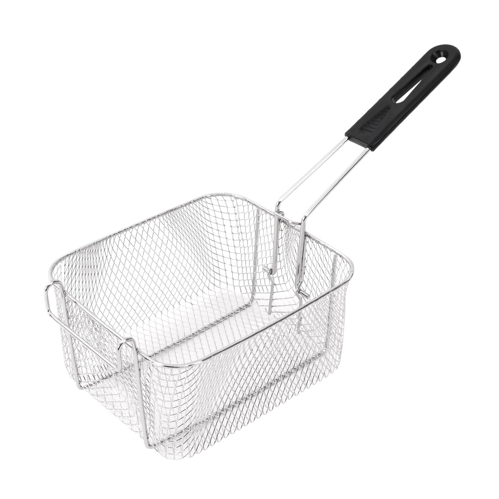 6L Friteuse Électrique Acier Inoxydable avec Panier, Thermostat 60-200°C, Chauffe Rapide, Nettoyage Facile, Zone Froide pour Usage Commercial et Domestique 2500W