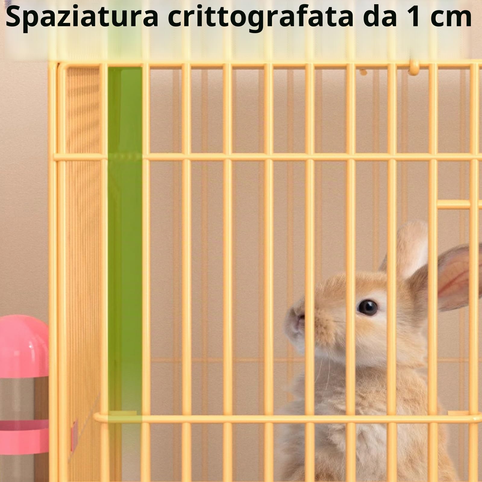 Gabbia per Conigli Pieghevole per Conigli/Gatti/Cochi D’India