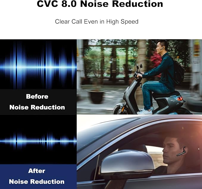 Auricular Bluetooth Xmenha In Ear con Gancho Negro miniatura 3