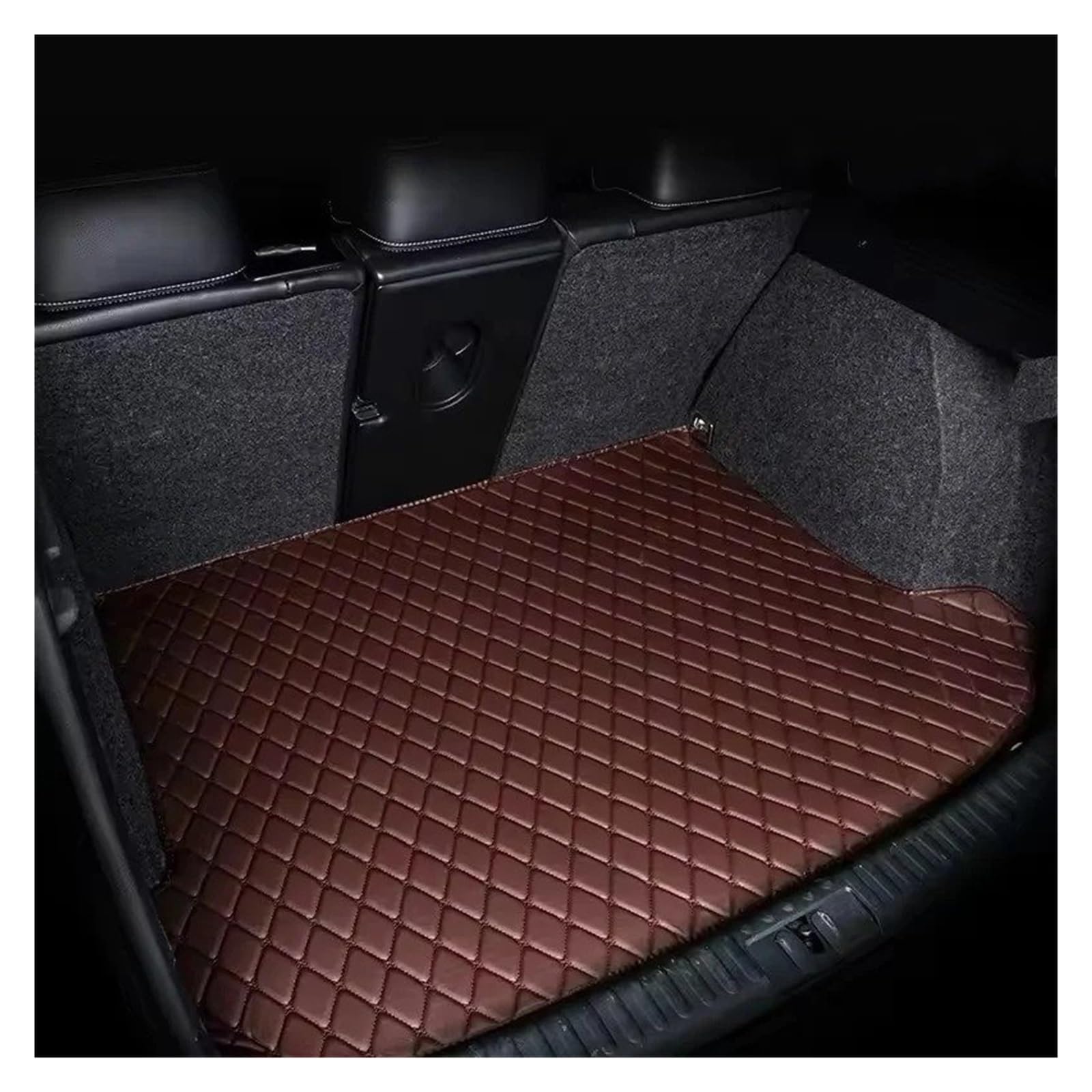 Alfombrilla para Maletero para W177 Clase A W169 W176 Clase B W246 W245 W247 2004-2022 Estera De Maletero De Coche De Cuero Antideslizante Tapete para Maletero(Coffee,B W247 2020-2022)