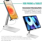 Support de téléphone cellulaire pour bureau,Pièce de téléphone réglable en hauteur Angle pour bureau iPhone15 14 13 12 11 Pro XS Max XR 8 7 6S Plus,Samsung S20+Note10,Tablettes,Accessoires de recharge