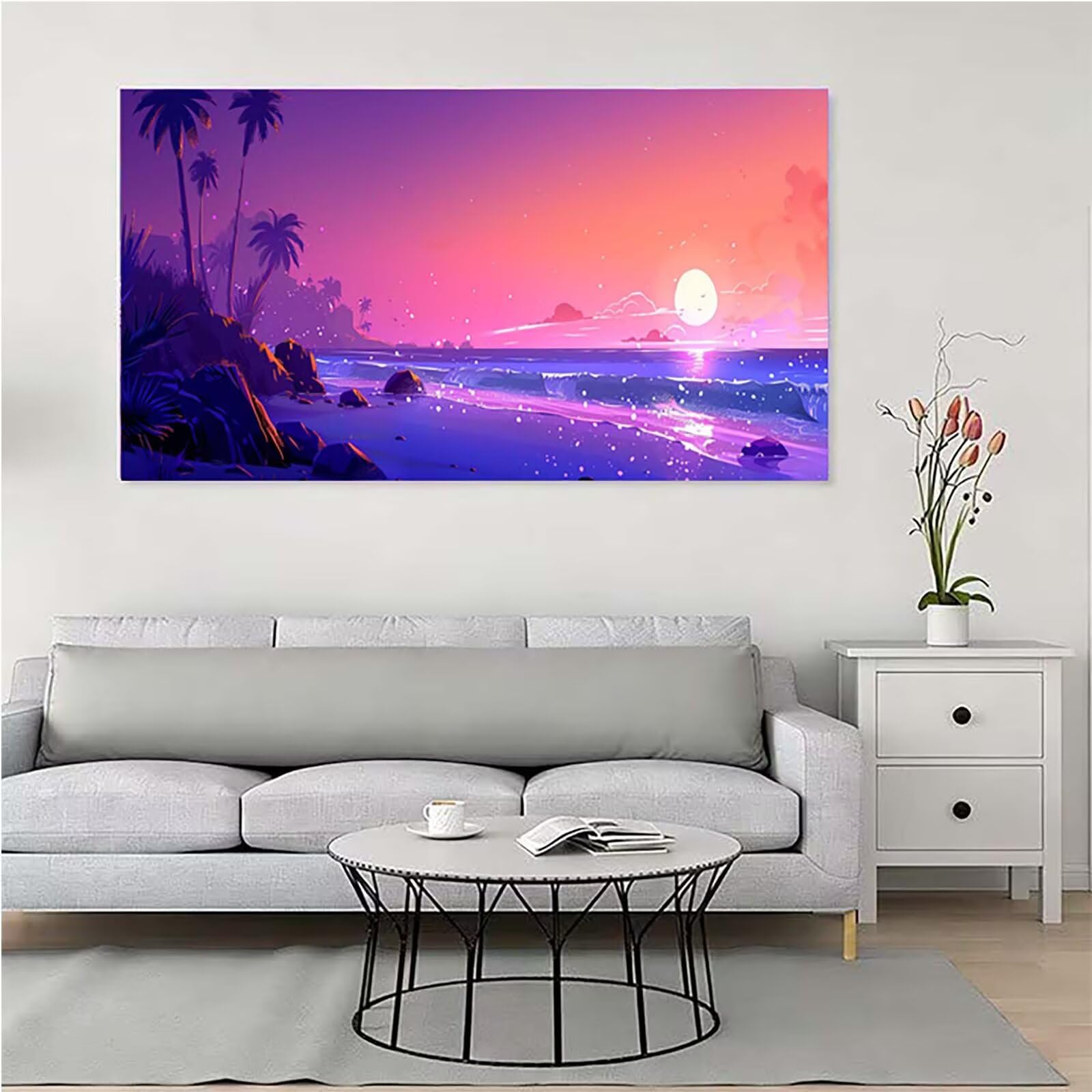Tramonto Diamond Painting Grandi Dimensioni 70x140cm, Diamond Painting 7-12