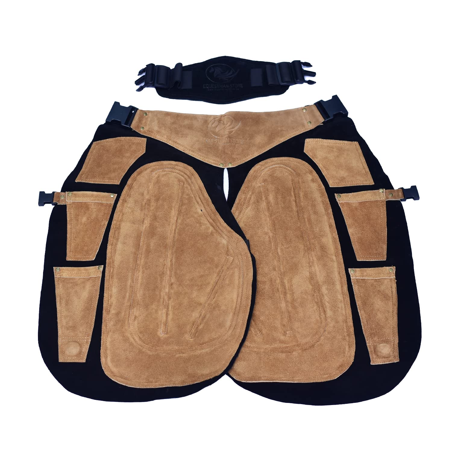 Tablier de maréchal-ferrant en cuir véritable suédé robuste 75 cm - 7