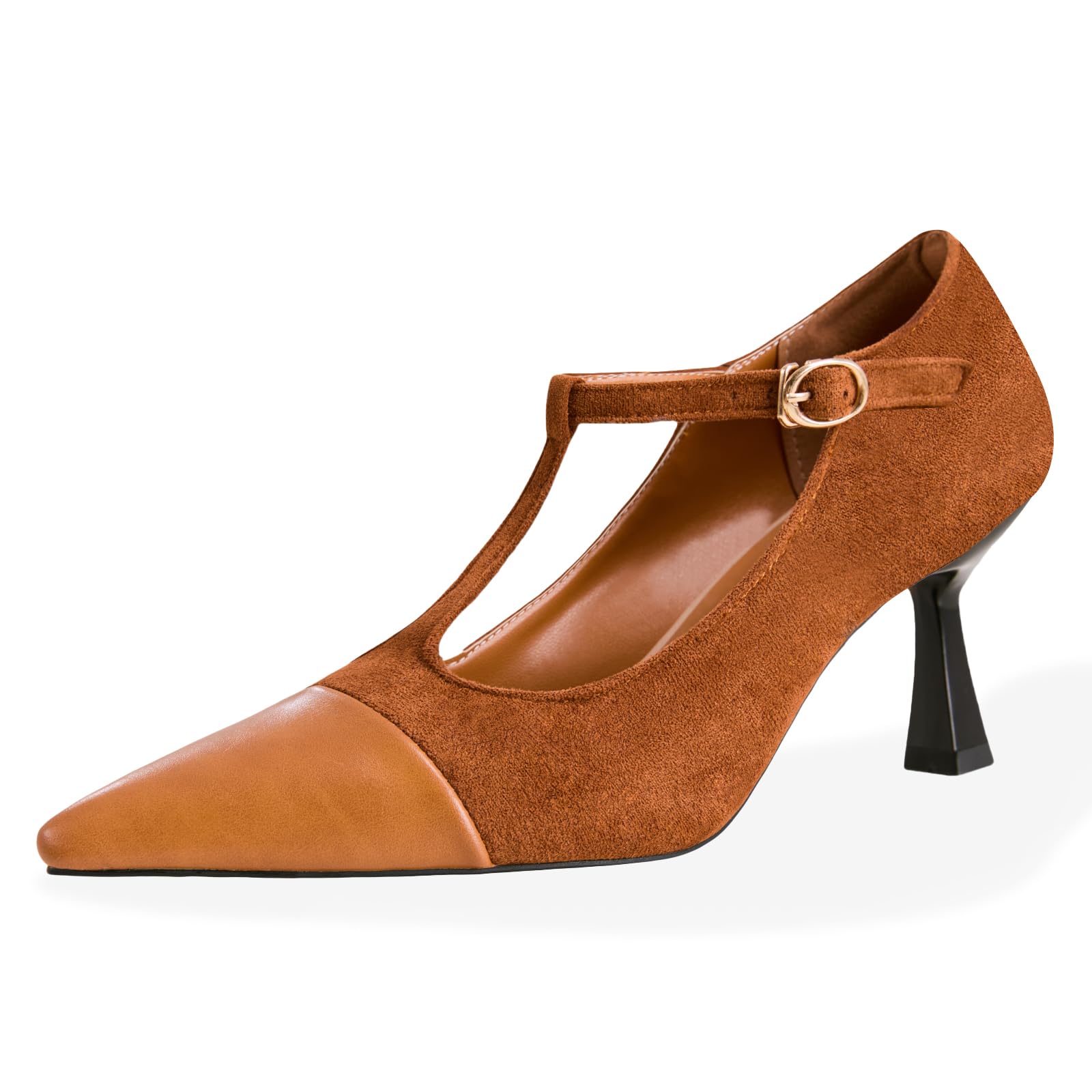 baobeijiadao Pointed Toe Kitten Heel