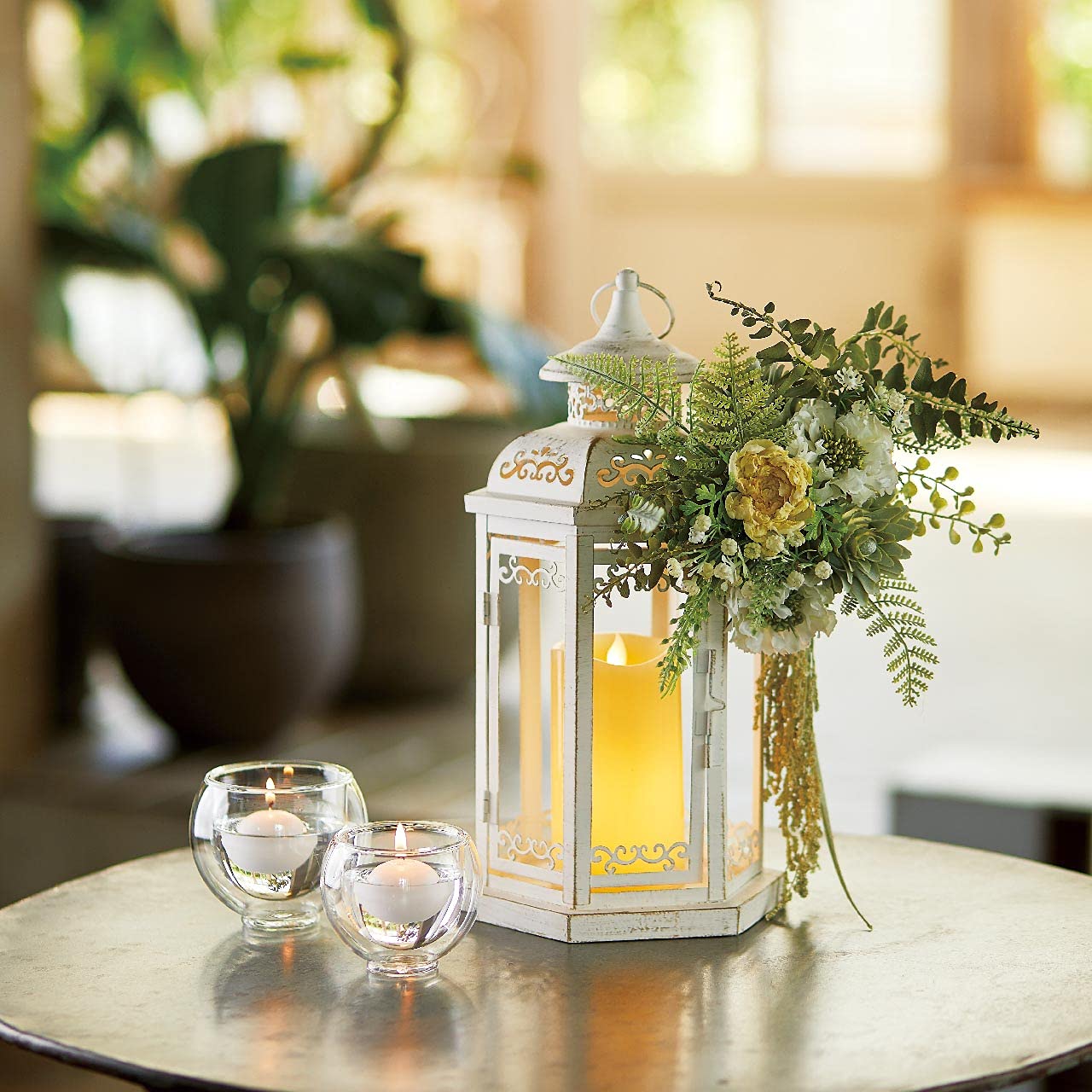 Amazon | カメヤマ LEDブライト ピラー ホワイト サイズ：約φ7.5 H14