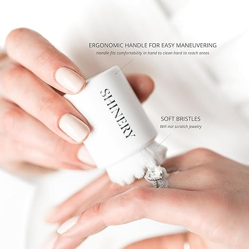 Miniatura 4 de Shinery Radiance Brush - Cepillo de limpieza de joyas y cepillo de limpieza de relojes, herramienta de precisión profesional para joyería fina y