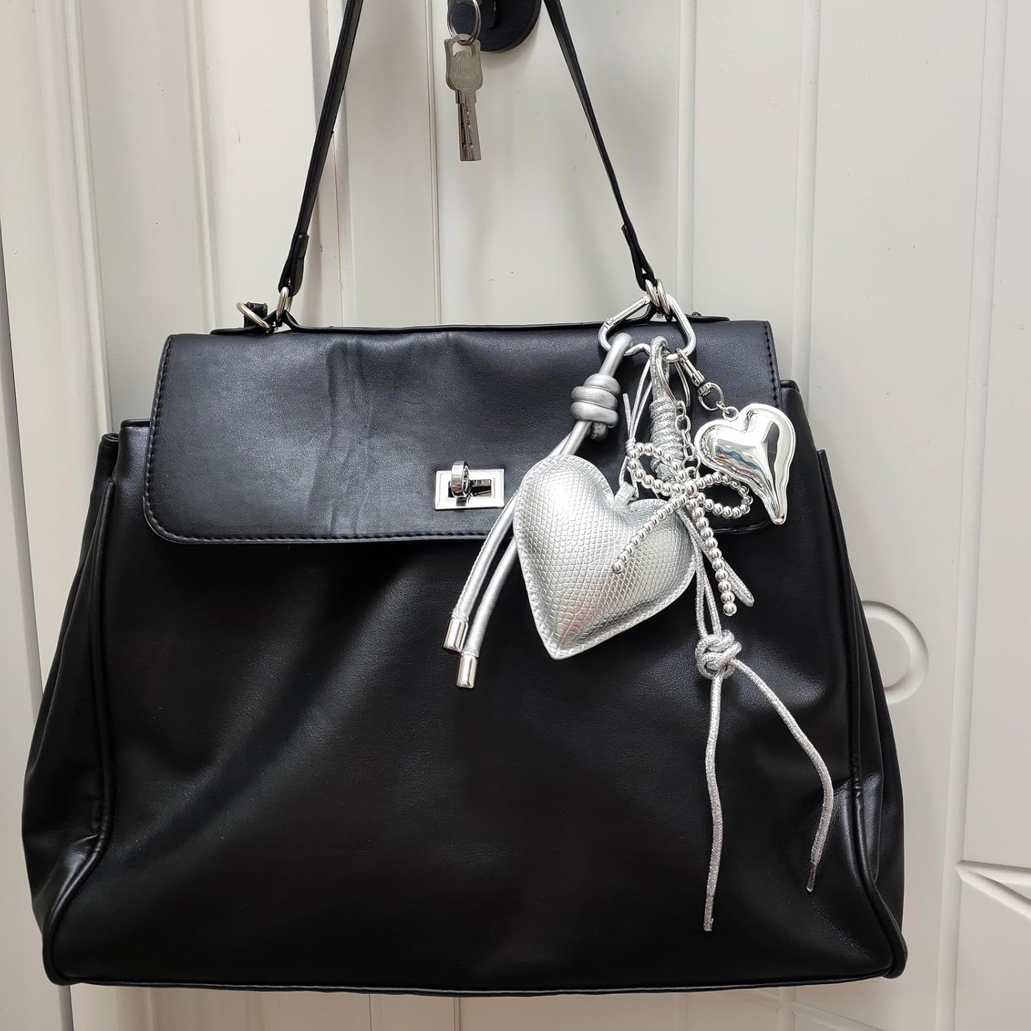 Cute Heart,Bow,Braides Keychain Bag Charms for Bogg Bag Accessories Purse Handbag Backpack,18 - Image 5