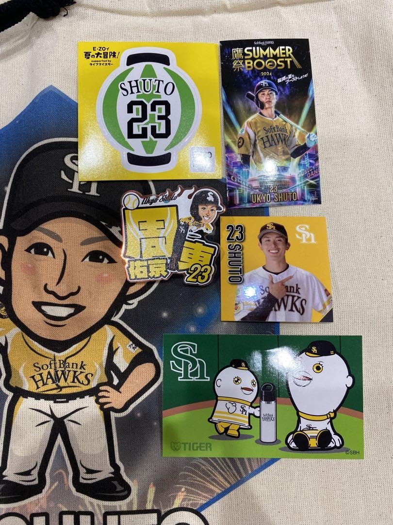 ホークス 若鷹ガチャ 周東 アクリルバッジ 若鷹ガチャ BIG缶バッジ