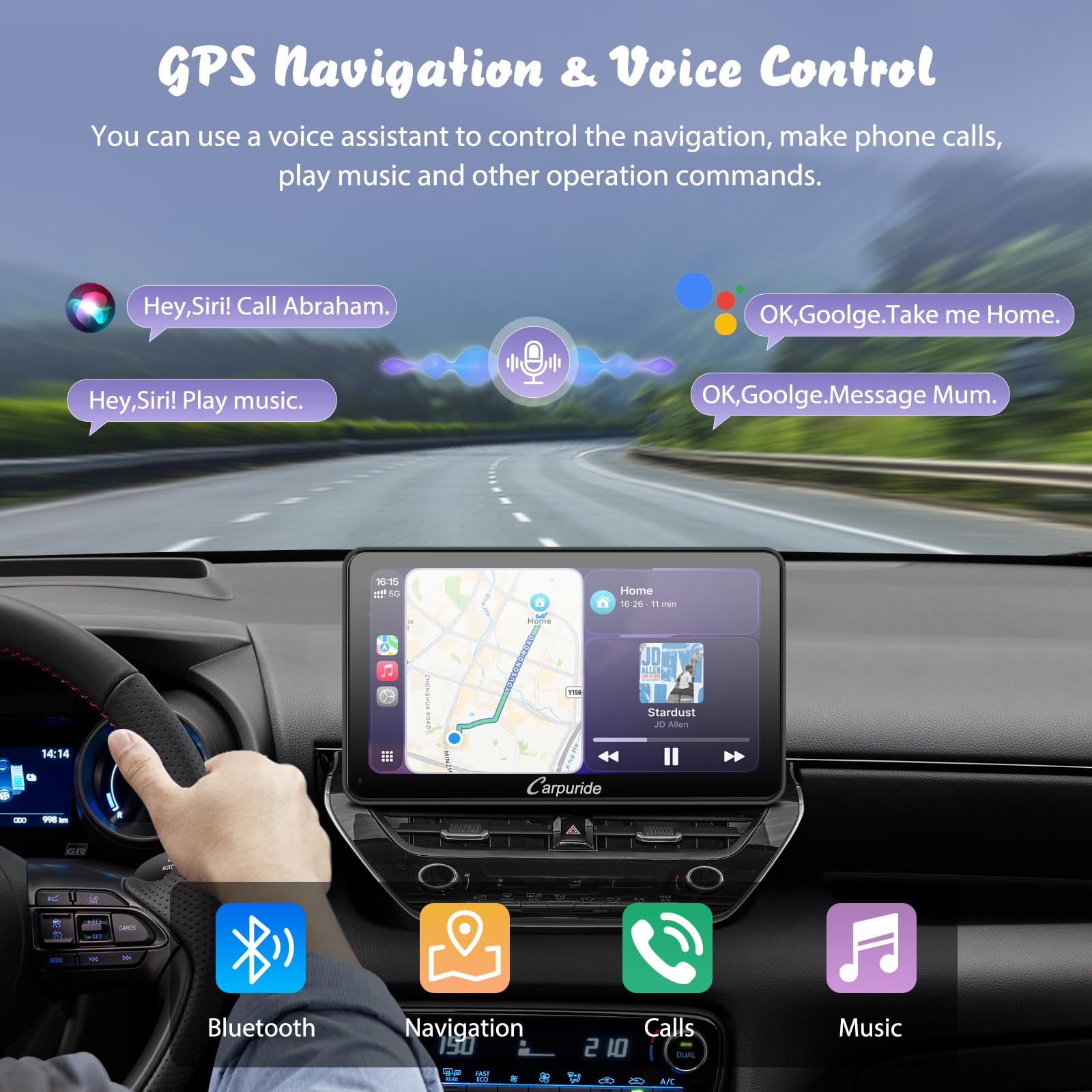 Amazon.co.jp: Carpuride W701 Pro ポータブルカープレイ Android
