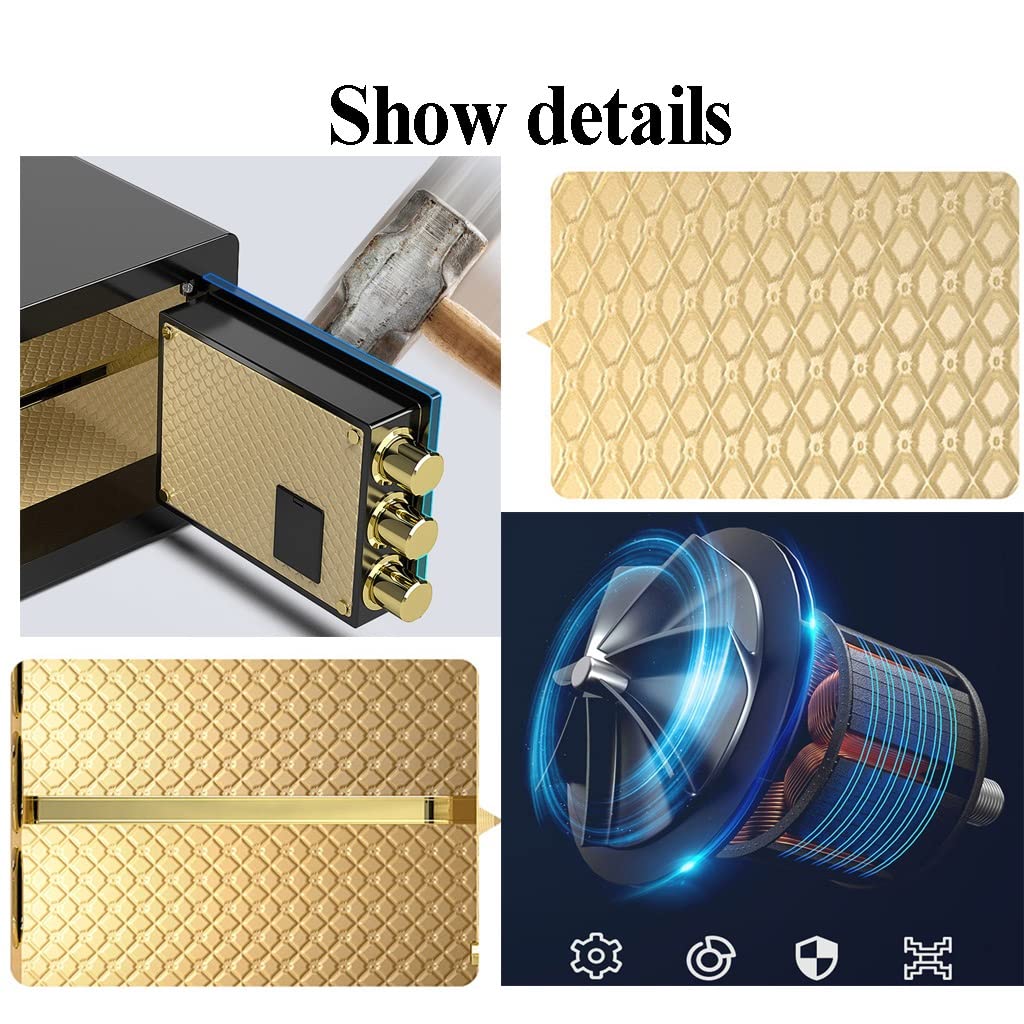 Cassaforte e Lucchetto, cassaforte con Tastiera Digitale, Perfetta per casa, Ufficio, Hotel, Affari, Denaro, Gioielli, Armi, Contanti, Armadio di Sicurezza da 25/30 cm