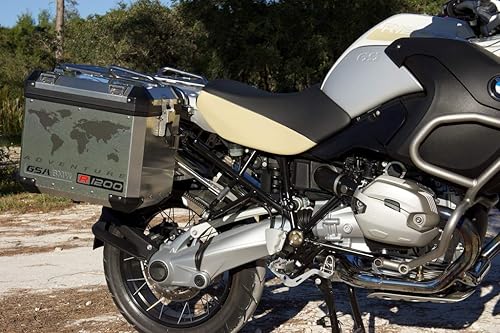 Miniatura 2 de GS000289 - Kit de calcomanías de motocicleta "World Adventure Map" para alforjas BMW GS R1250 Adventure Touratech