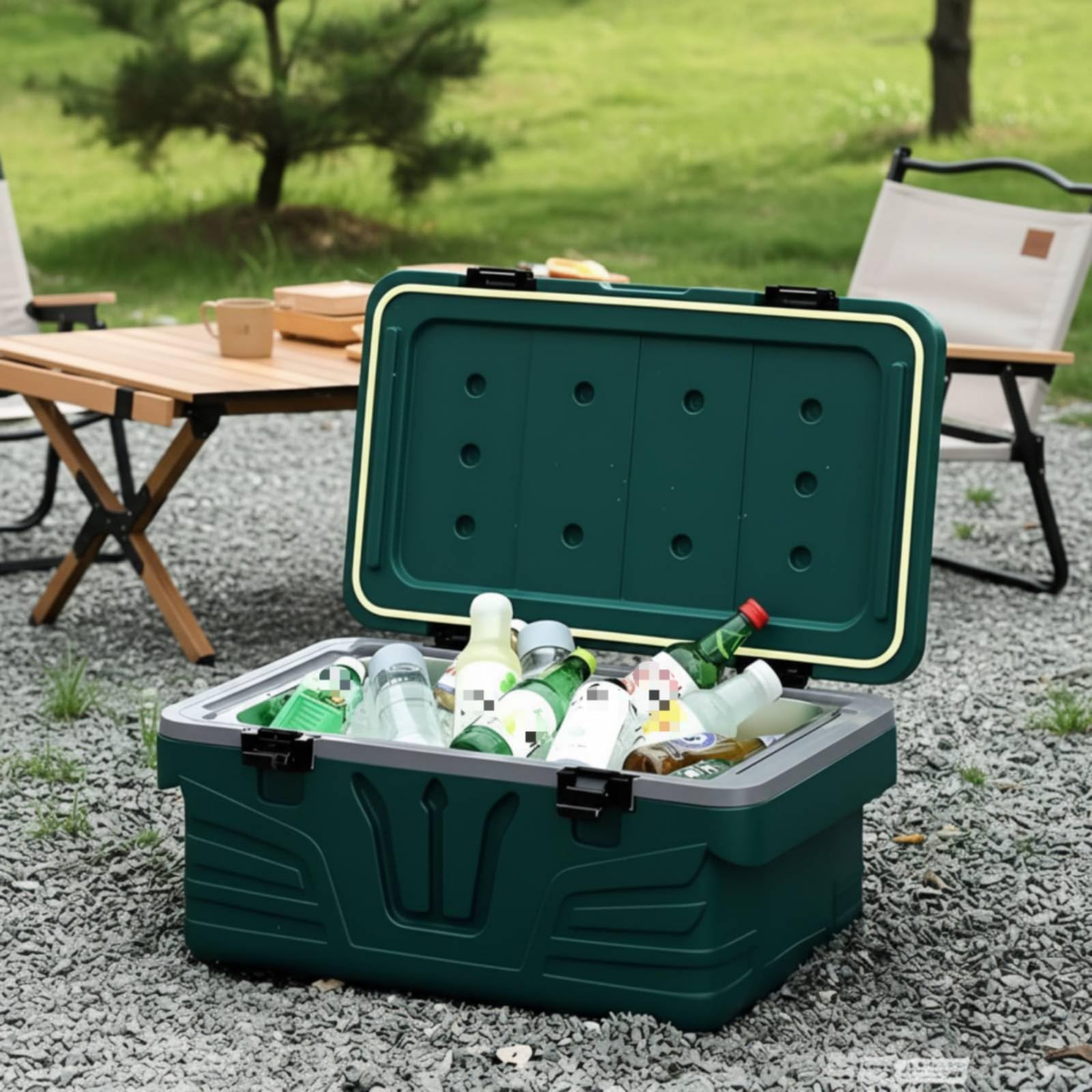 Box Termico con Coperchio Isolamento a Lunga Durata Contenitore Isotermico Portatile Leggera Scatola Termica Riutilizzabile per Ambulante