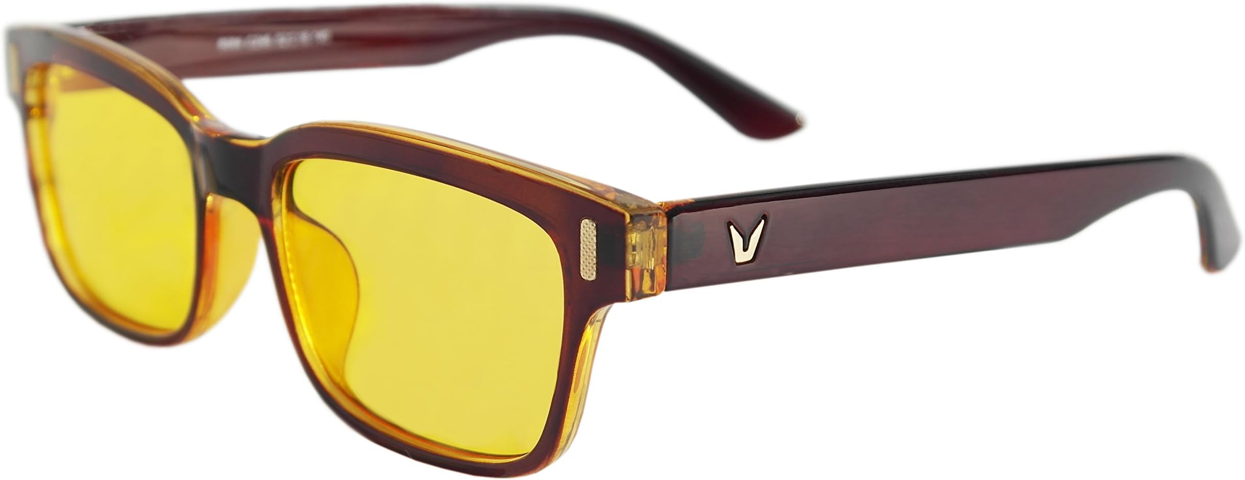 Computer Glasses, Blue Light Blocking Reading Glasses, UV LCD LED Screen Protection Safety Eyewear, Anti Migraine Headache and Eye Fatigue - Gamer Glasses (Brown)