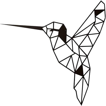 Homemania 8681515566902 Decoration Murale En Metal Petit Oiseau Noir Art Maison Deco Pour Sejour Bureau Mur Taille Unique Amazon Fr Cuisine Maison