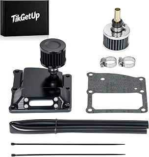 Vented Transmission Top Cover for Harley 2017-2026 M8 Touring, Softial Models | Transparent cover for an easier check on the conditions of the gearbox