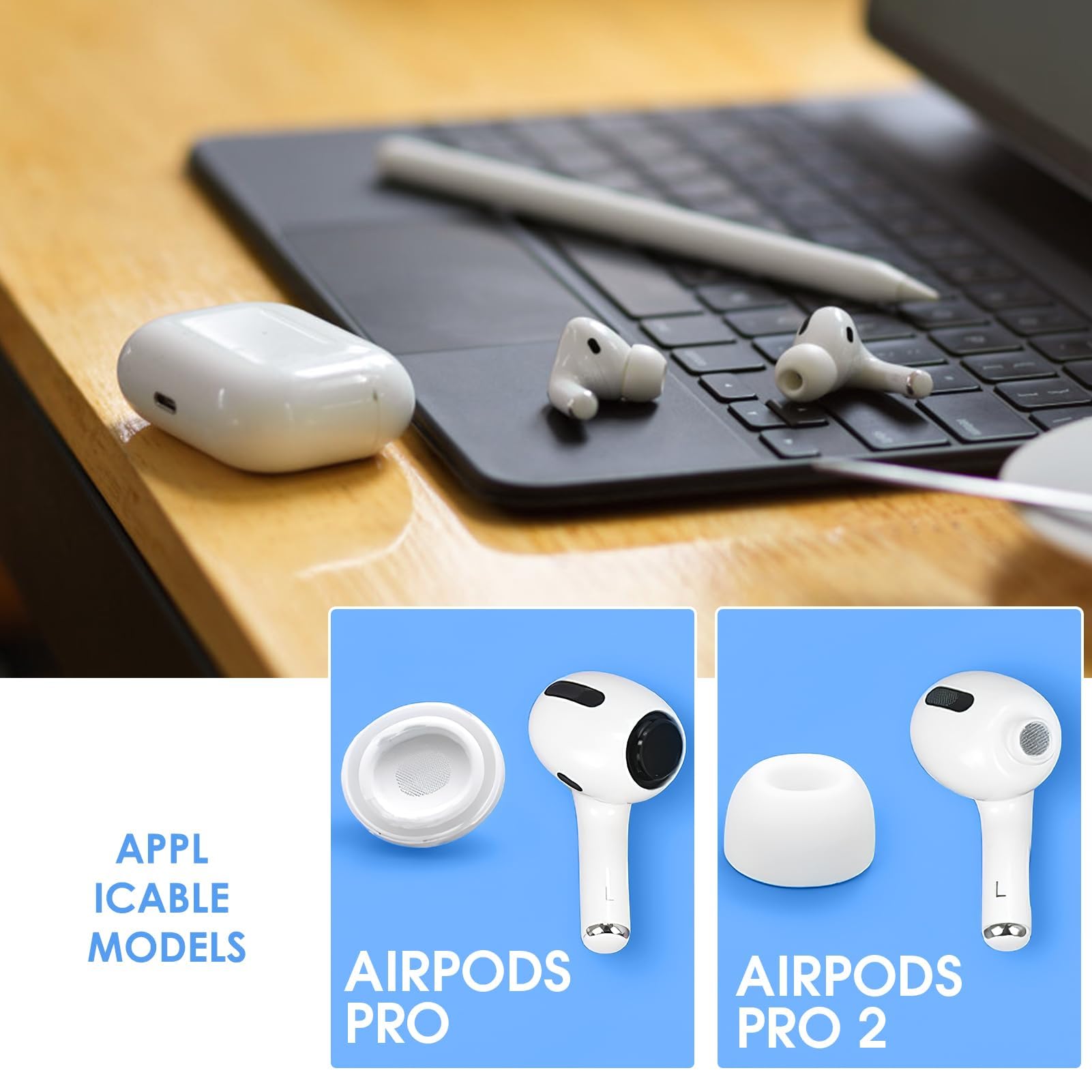 Goiern® Coussinets De Rechange Pour Airpods Pro 2, Bouchons D'oreille