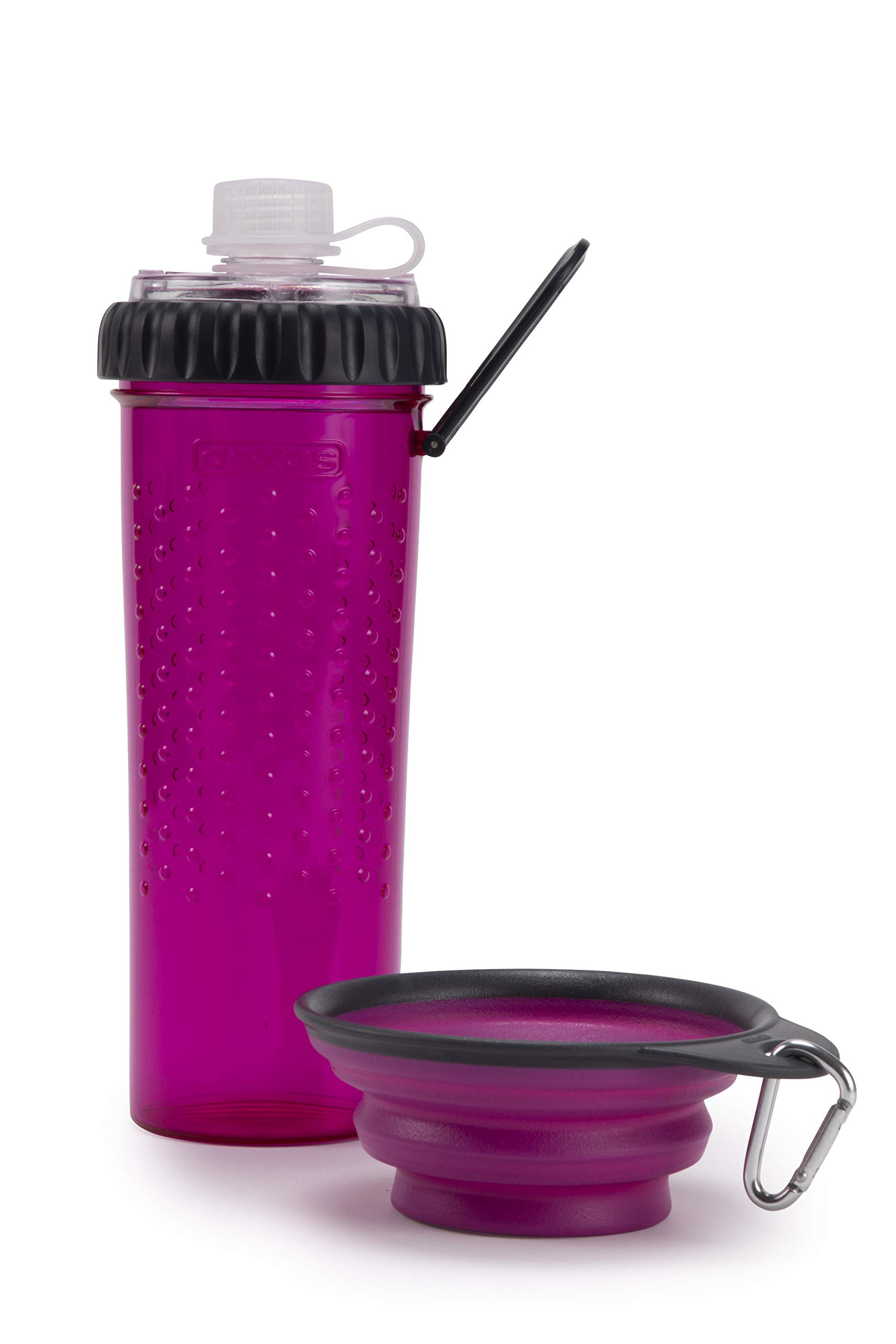 Dexas Snack-DuO with Companion Cup Fuchsia, 360 ml - Image 2