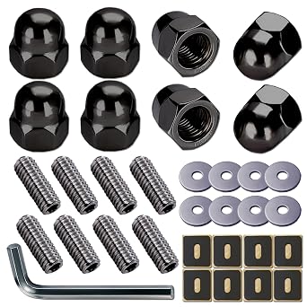 Aootf License Plate Retainer Nuts/Screws for Volvo, Replacements OEM 968458