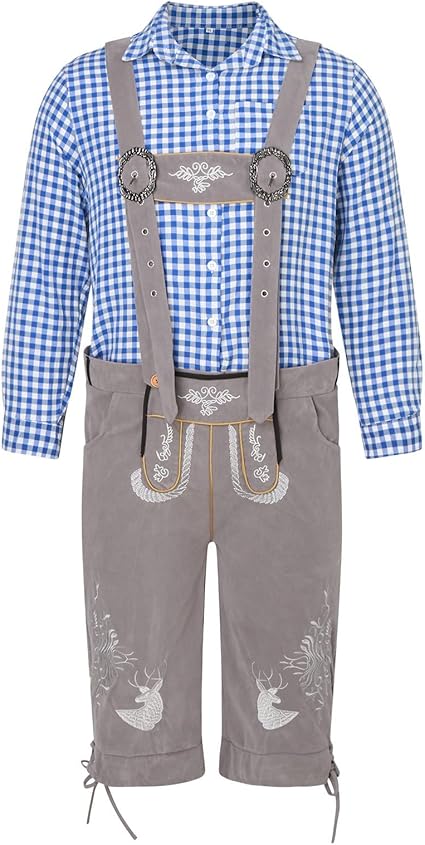 Trachtenlederhose Kurz Dieter Granit