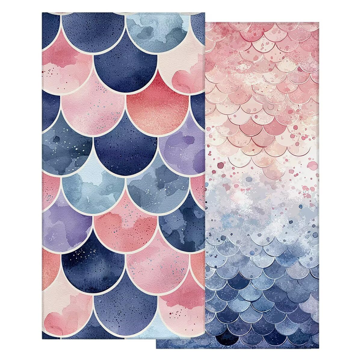 Toalla Playa 80x160 cm, Toalla Gimnasio Microfibra Secado Rapido, Juego de 2 Antiarena Toallas de Playa, Ligera Compacta Toallas Microfibra Grande para Viaje, Regalo Hombre Mujer (Geometría) -4515